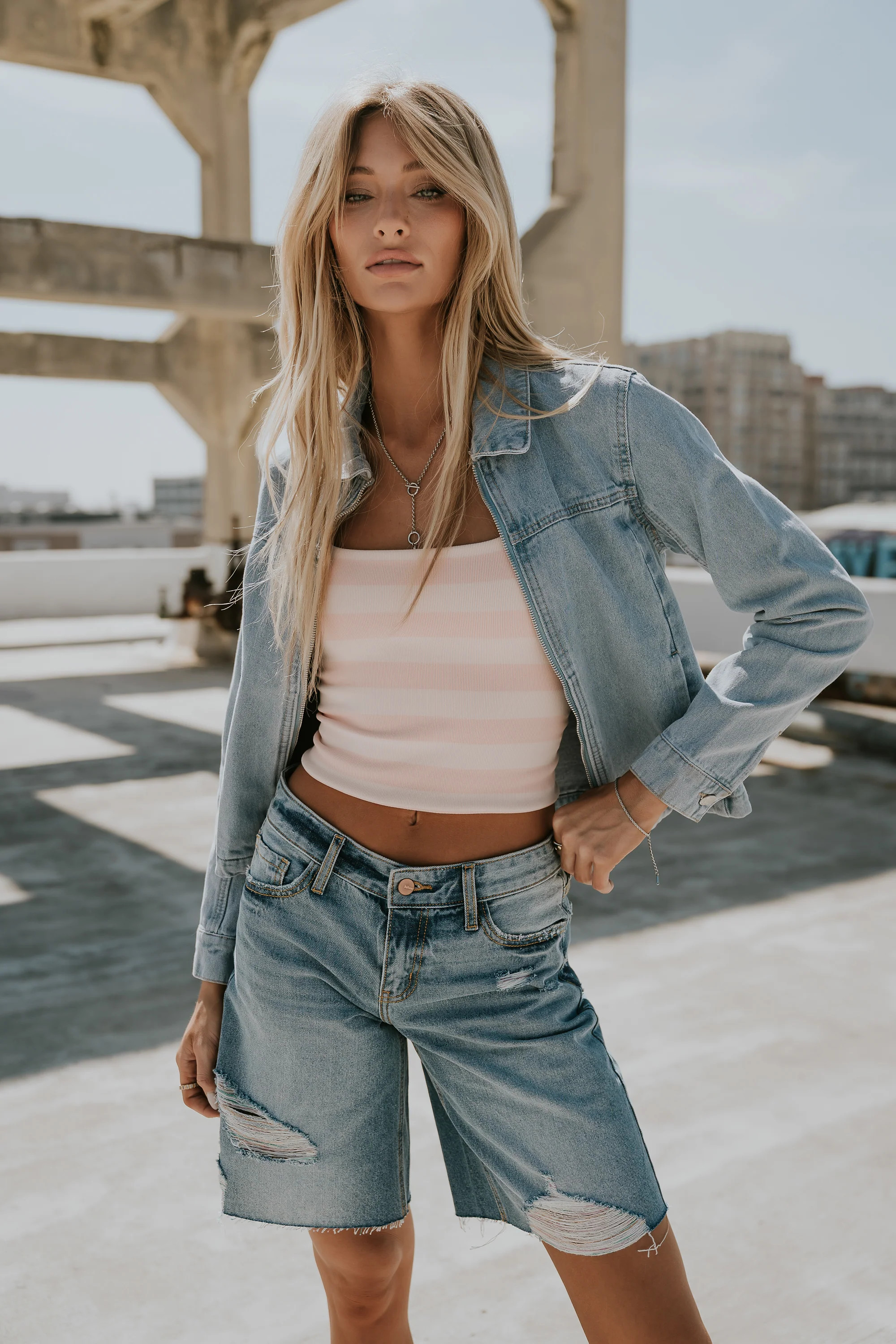 Winston Distressed Bermuda Shorts | Böhme US