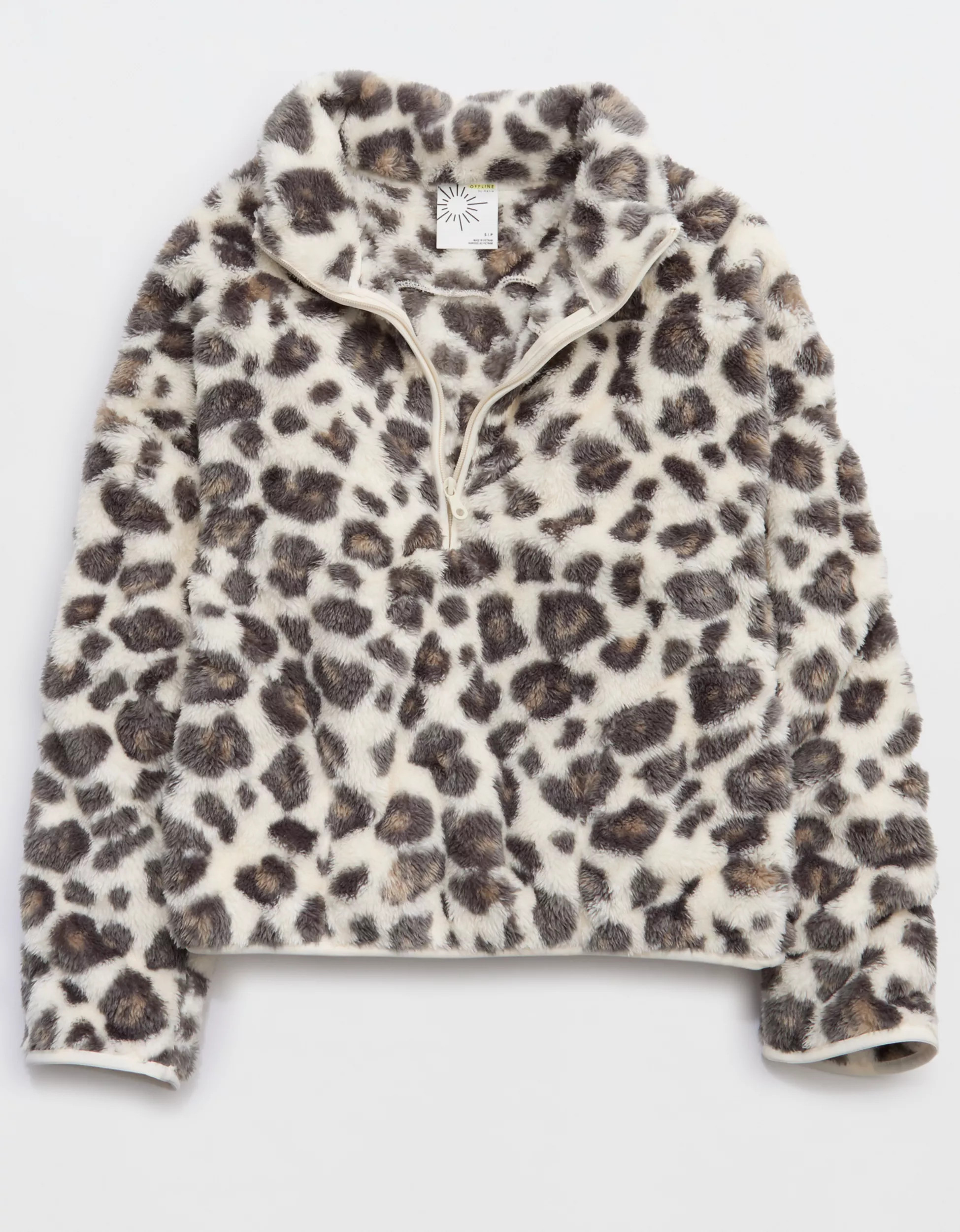 OFFLINE By Aerie Sherpa Quarter Zip Jacket | Aerie