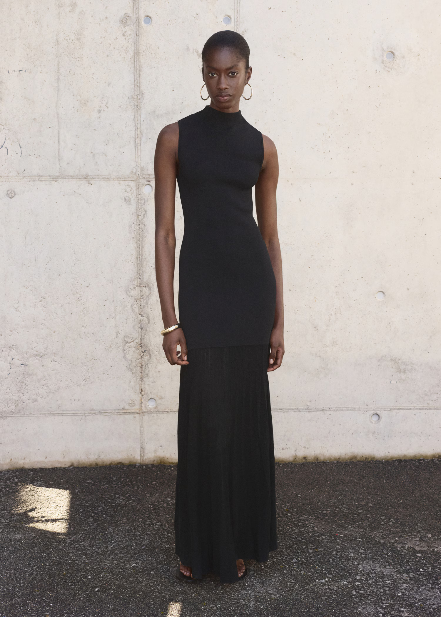 Combined dress with perkins collar - Women | MANGO USA | Mango (US/MX/AU)