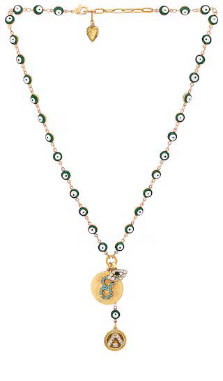 Galia Necklace in Green | Revolve Clothing (Global)