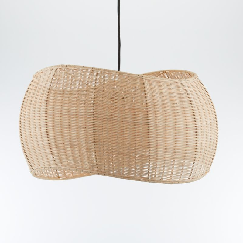 Althea Wicker Pendant Light + Reviews | Crate & Barrel | Crate & Barrel
