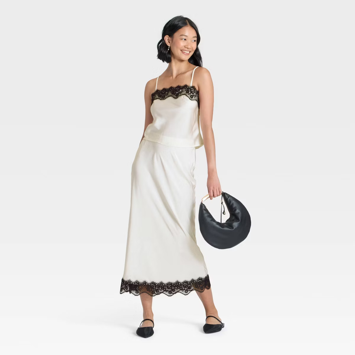 Women's Lace Trim Midi Skirt - A New Day™ | Target