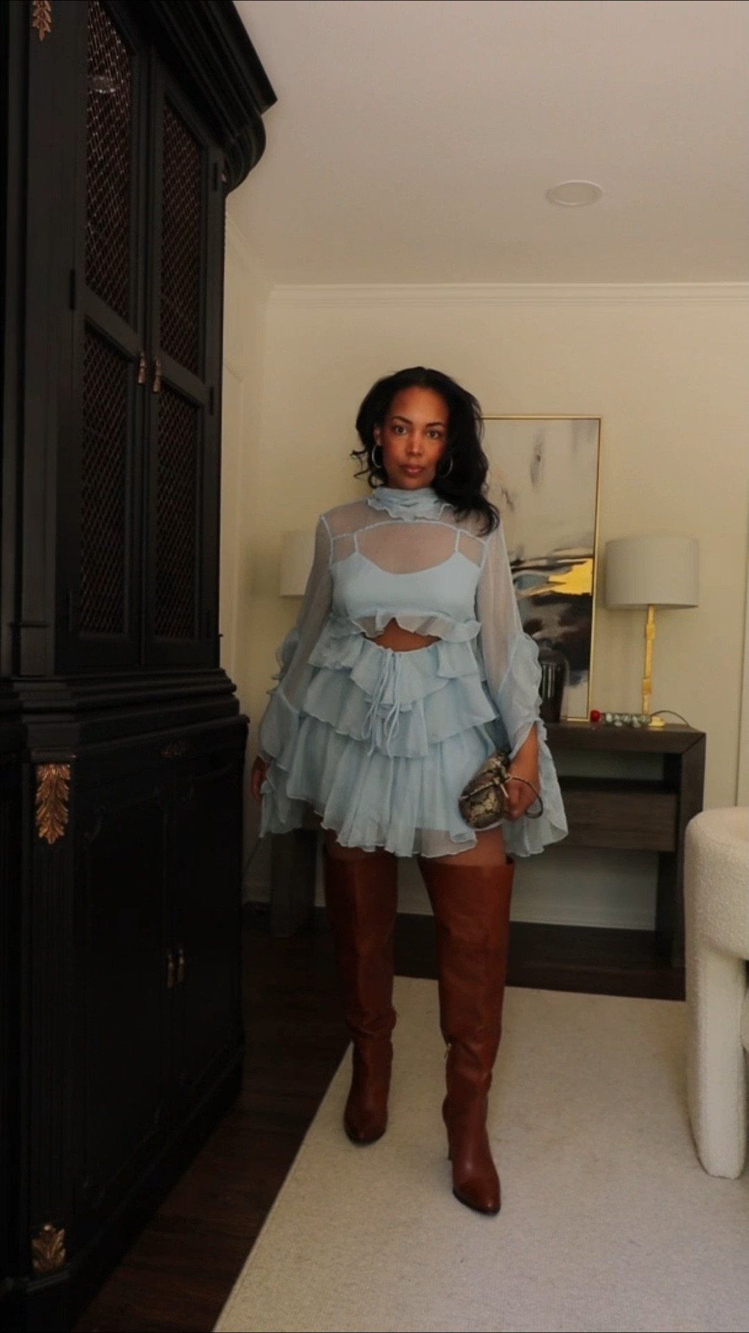 The Spring Dress Edit: No. 6 - this powder blue dress is everything spring dreams are made of! It also comes in a blouse which would be perfect for the season! In NC you never know if it’ll be chilly or warm, so I paired it with my fave OTK boots for those cool NC spring days. 🙌🏾 

#LTKMidsize #LTKSeasonal #LTKStyleTip