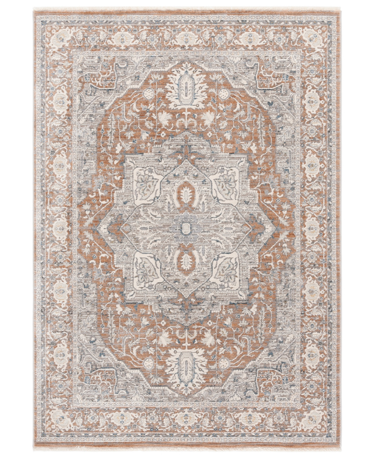 Lauren Ralph Lauren Clover LRL1270B 6'3"X8'9" Area Rug - Beige, Light Gray | Macy's
