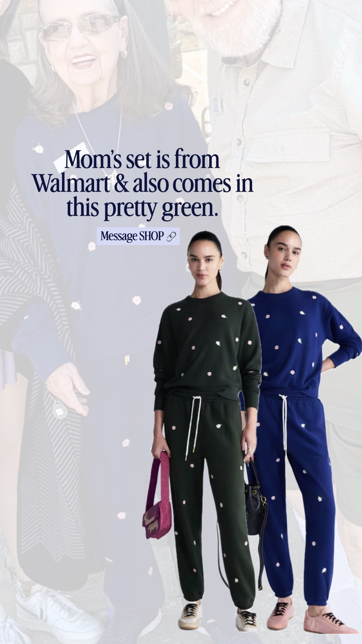 She’s in a medium in both pieces which is also the size I would take.