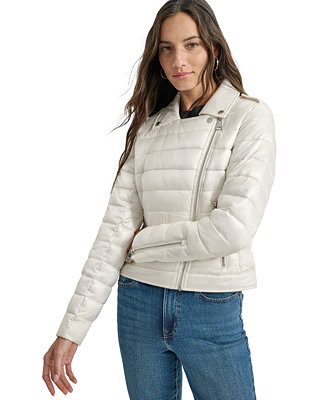 DKNY Jeans Women's Lightweight Zip-Front Puffer Jacket - Macy's | Macy's