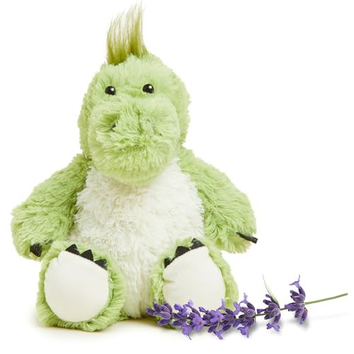 warmies Microwavable & Weighted Stuffed Animals, Green Dinosaur - Heated Stuffed Animal Plushie for Warmth & Comfort - Soft Plush Toys for Adults & Children (Boys, Girls, Babies & Toddlers) | Amazon (US)