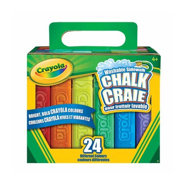 Crayola Washable Sidewalk Chalk, 24 Count | Indigo (CA)