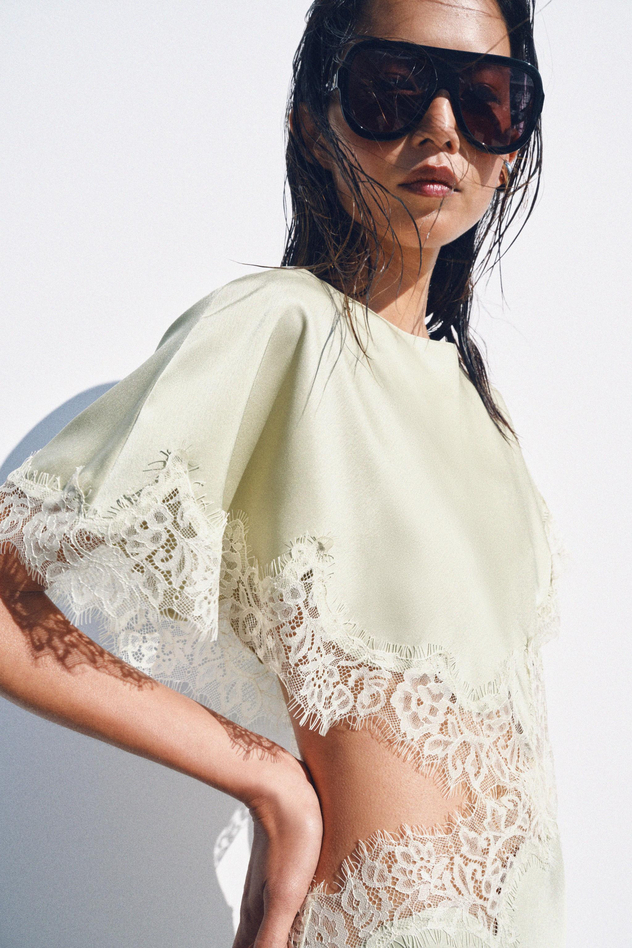 ZW COLLECTION CUT OUT LACE DRESS | Zara US