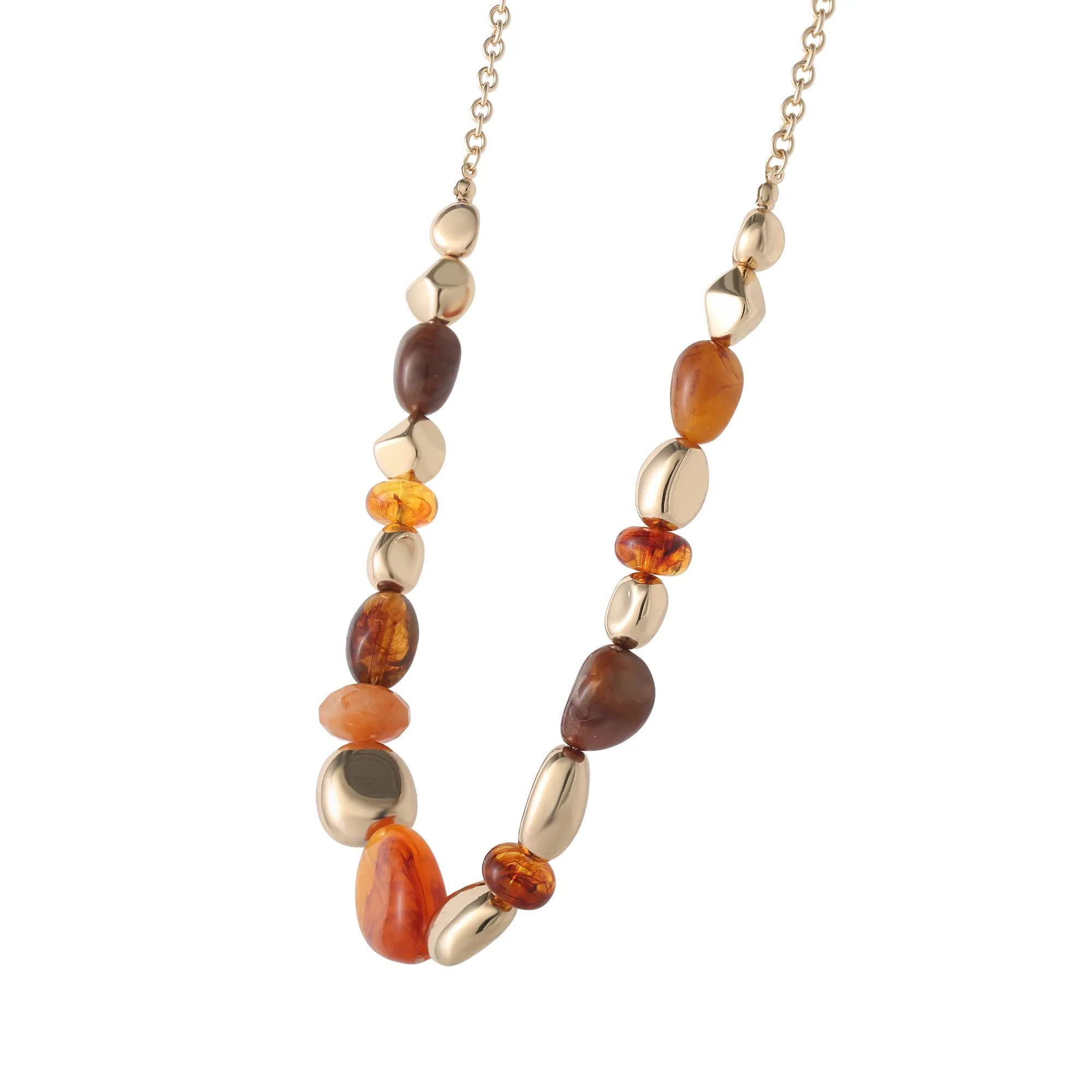 Jessica Simpson Beaded Chunky Necklace Gold-Tone 18"+3", Country and Western Jewelry for Women, C... | Nordstrom