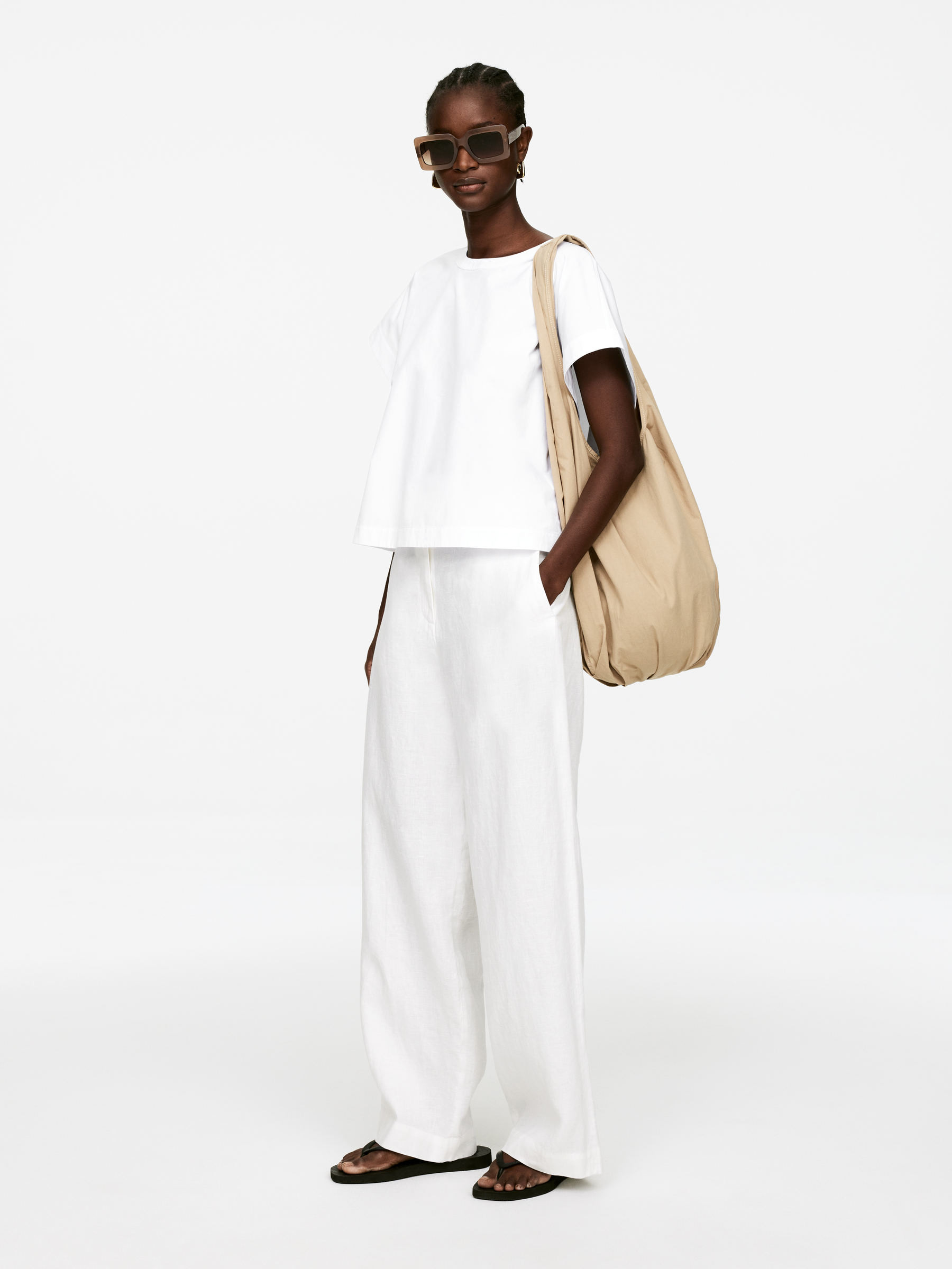 Sleepers Tapered Flip Flops – Black – Women – ARKET GB | Arket UK