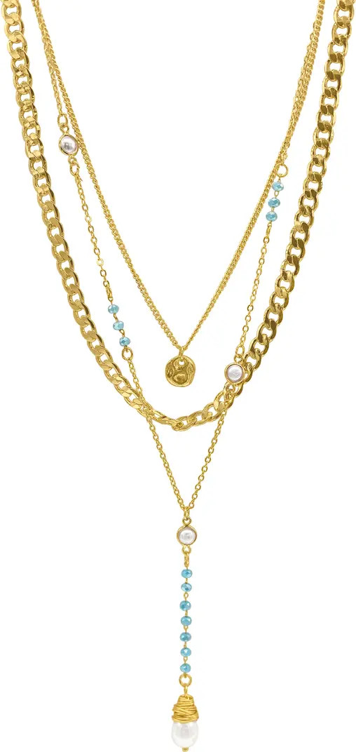Bead & Freshwater Pearl Layered Necklace | Nordstrom Rack
