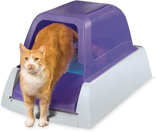 PetSafe ScoopFree Automatic Self Cleaning Hooded Cat Litter Box - Ultra, Top-Entry - Purple or Ta... | Amazon (US)