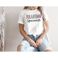Reading Specialist Shirt, Teacher Literacy Coach Dyslexia Interventionist Shirt | Etsy (US)