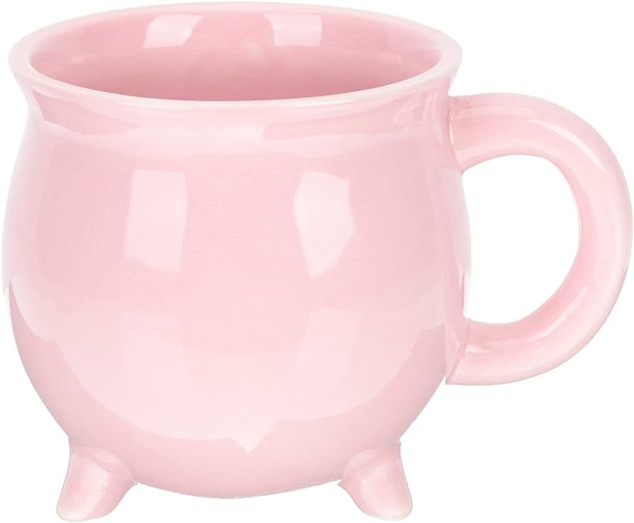 DOITOOL Pink Cauldron Mug Coffee Ceramic Cauldron Halloween Decor, 450ml Halloween Coffee Mug Gif... | Amazon (US)