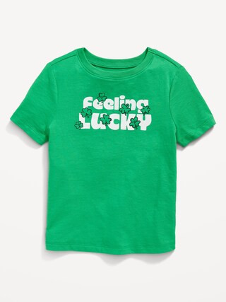 St. Patrick's Day "Feeling Lucky" Unisex Matching Graphic T-Shirt for Toddler | Old Navy (US)