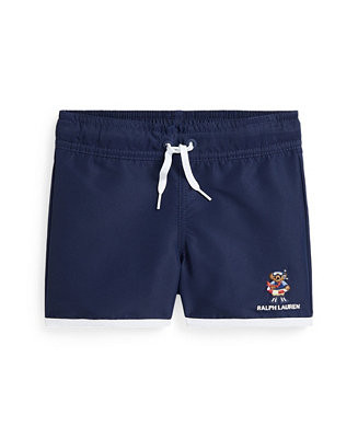 Toddler and Little Boys Polo Bear Swim Trunk | Macy's