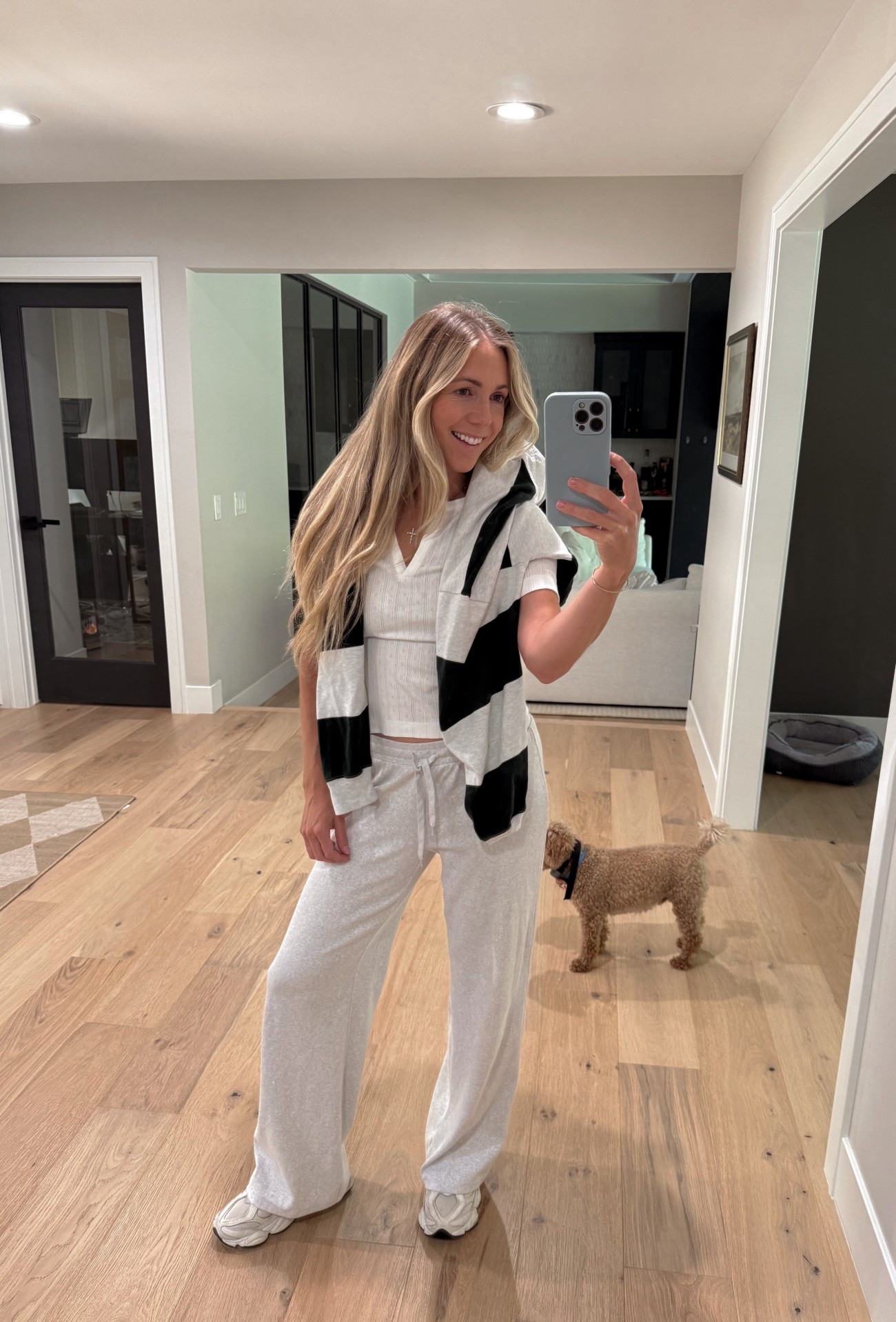 Aritzia homestretch rib pants and rugby long sleeve 
Size small in pants and rugby top
Size xs in pointelle top


#LTKKids #LTKxMadewell #LTKFamily