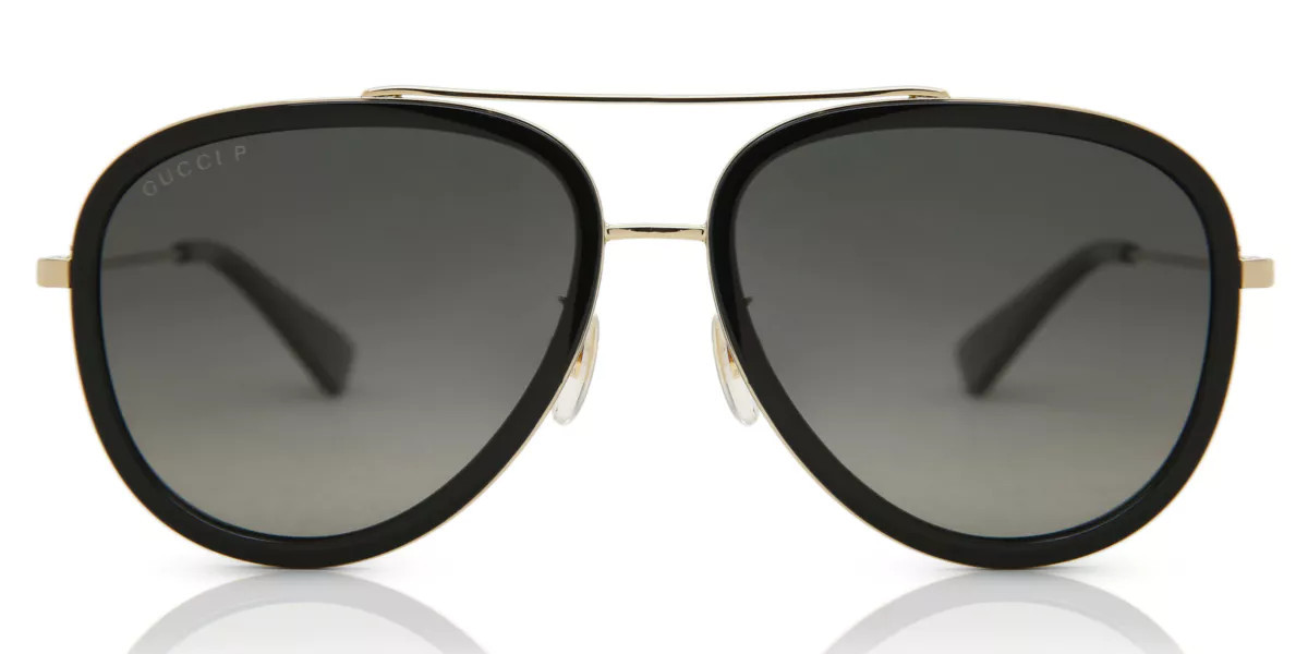 Gucci GG0062S 011 Women’s Sunglasses Black Size 57 - Free RX Lenses | SmartBuyGlasses Global