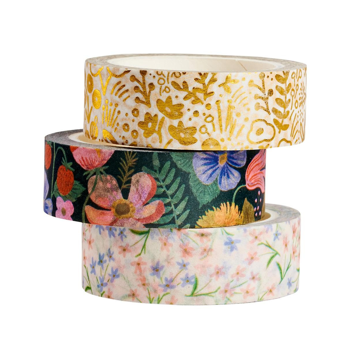 Rifle Paper Co. Strawberry Fields Washi Paper Tape Pkg/3 | The Container Store
