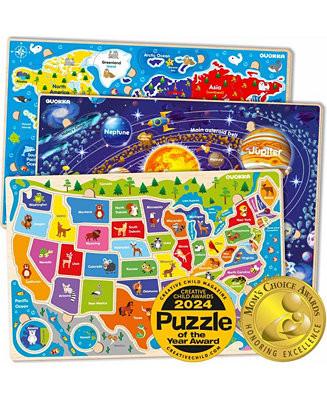 QUOKKA Puzzles for Kids Ages 4-6 - 3 Set Toddler Kids Puzzles Ages 3-5 - Macy's | Macy's