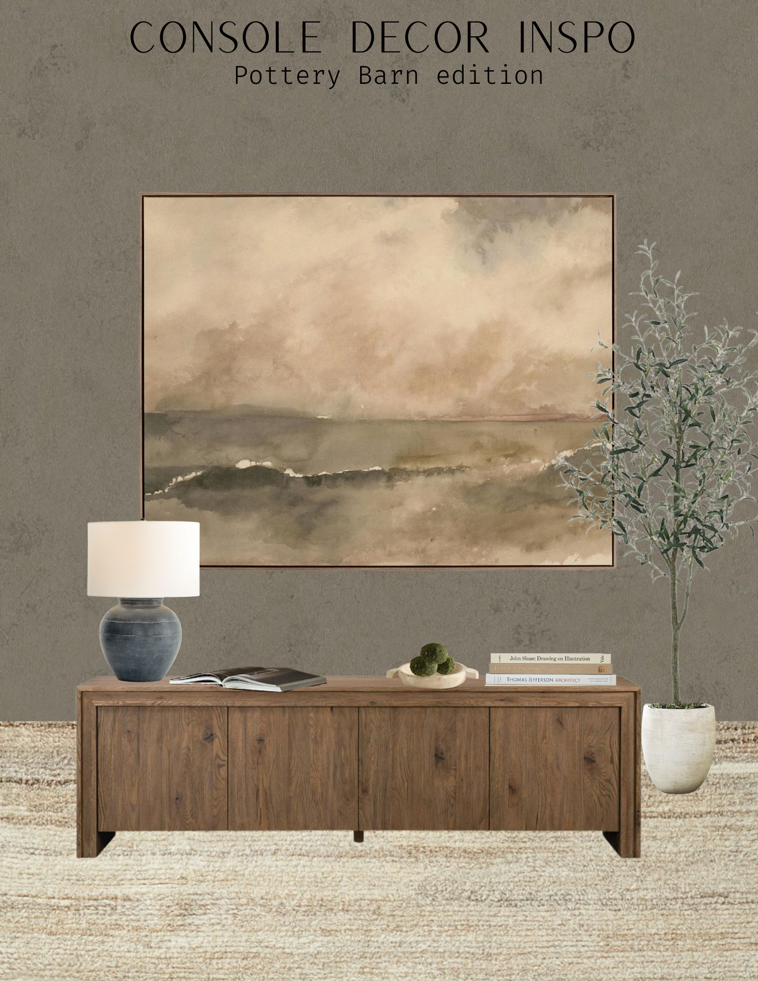 Pottery Barn console inspo!  

 #LTKU #LTKHome