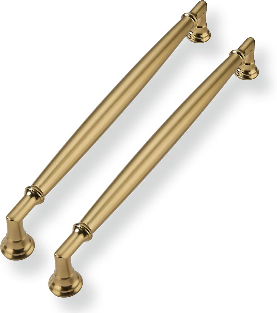 2 Pack 8 Inch Hole Center Champagne Bronze Cabinet Pulls Heavy Duty Solid Antique Cabinet Pulls K... | Amazon (US)