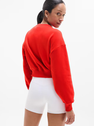 Heavyweight Terry Crop Crew Sweatshirt | Athleta