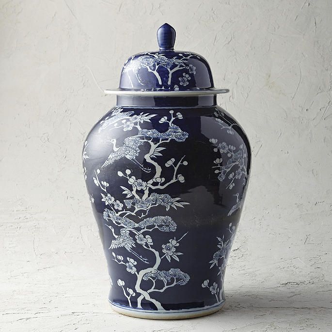 Deep Indigo Ming Ceramic Collection | Frontgate | Frontgate