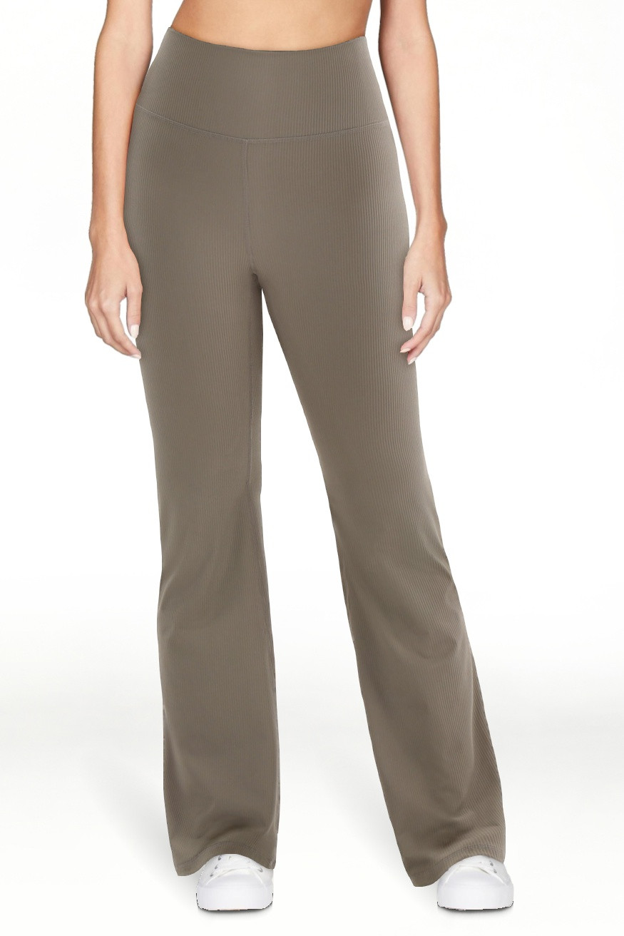 Avia Women's Ribbed SoftSculpt Flare Active Leggings with UPF 50, Sizes XS-XXXL | Walmart (US)