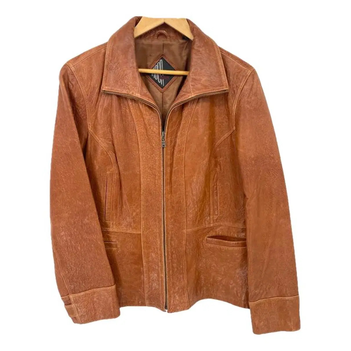 Non Signé / Unsigned Lederjacke aus Leder - Kamel - Größe 0 - 41485946 | Vestiaire Collective (Global)