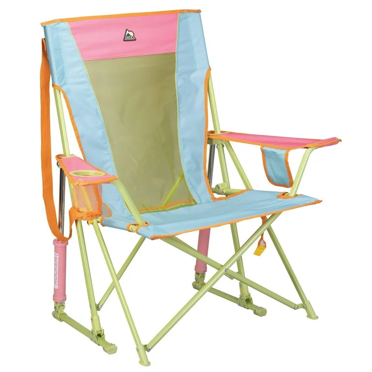 GCI Outdoor Comfort Pro Rocker Foldable Rocking Camp Chair, Sweet Tea | Walmart (US)