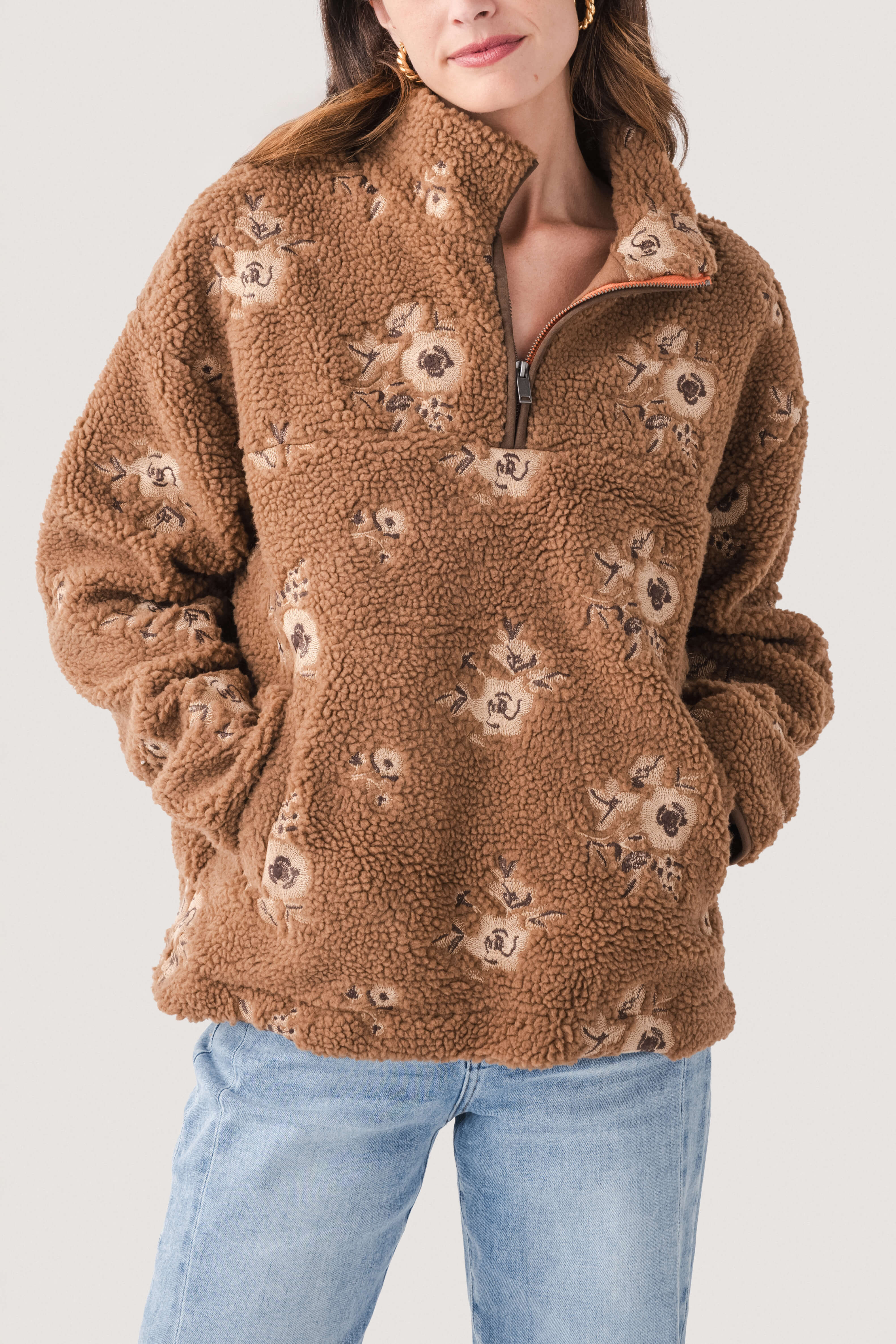 RD Style L/S Mock Neck Anorak Jacket | Social Threads