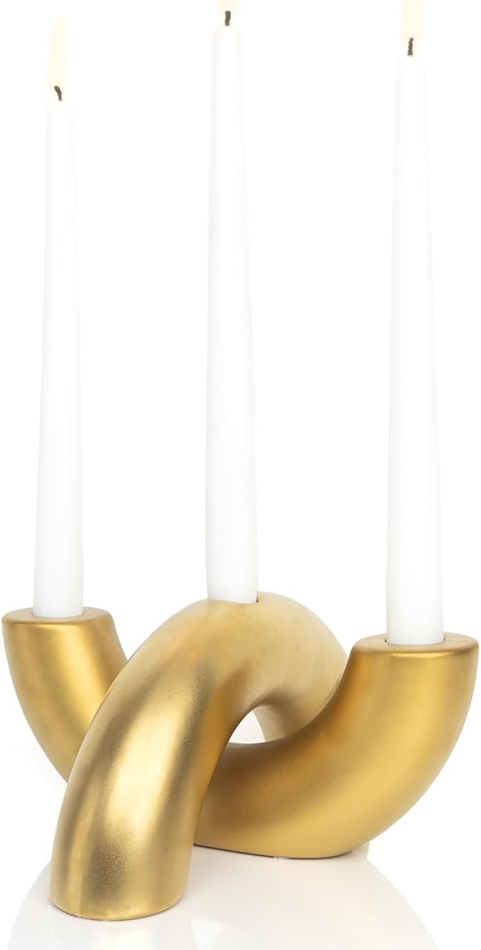 Taper Candle Holder Set - Candle Stick Holders for Dining Room Table, Entryway Table, or Fireplac... | Amazon (US)