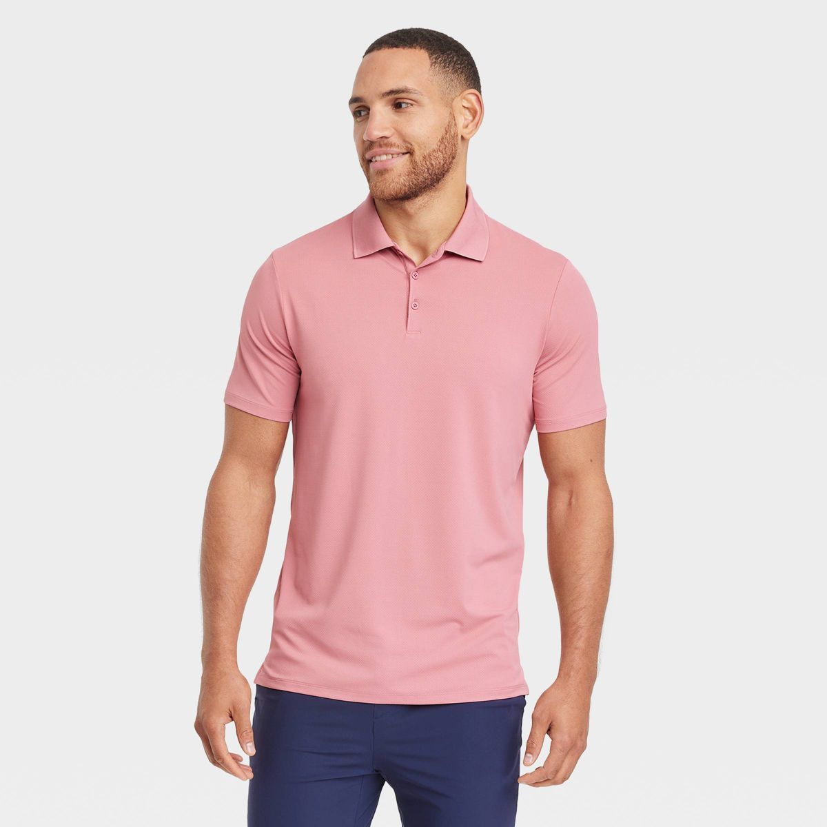 Men's Textured Polo Shirt- All In Motion™ | Target