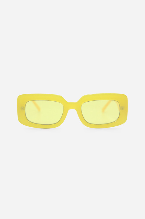 INDY Dolly Rectangular Sunglasses in Yellow at Nordstrom | Nordstrom