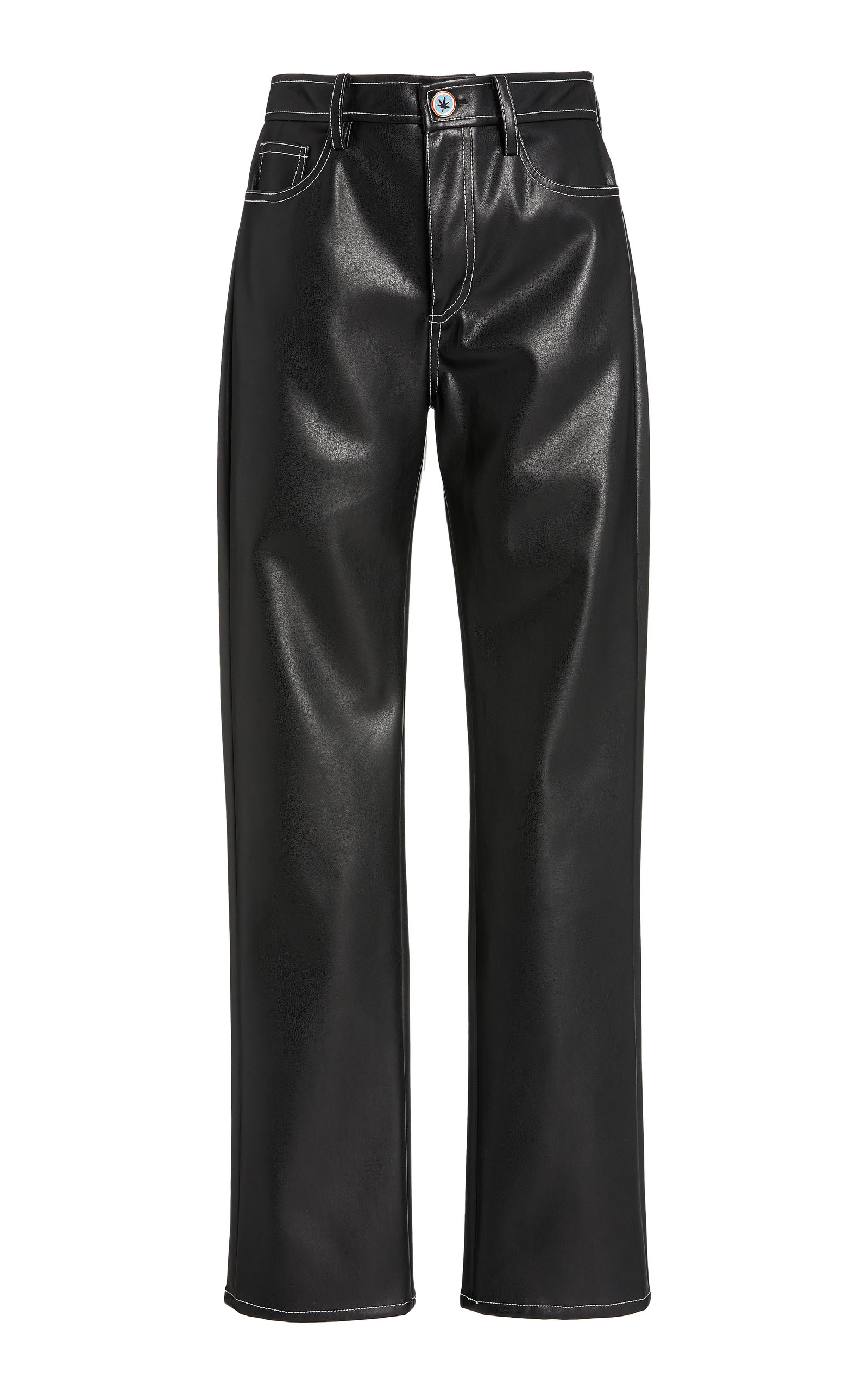 Eli Vegan Leather Straight-Leg Pants | Moda Operandi (Global)