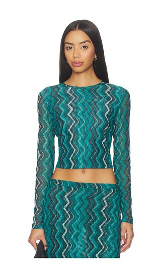 Sunny Top in Electric Wave Teal | Revolve Clothing (Global)
