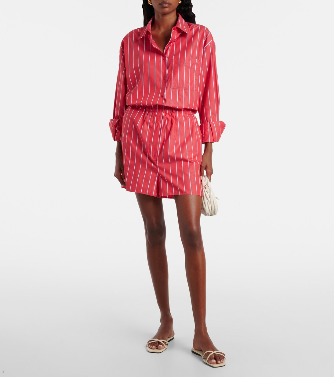 Lui striped cotton poplin shorts | Mytheresa (US/CA)