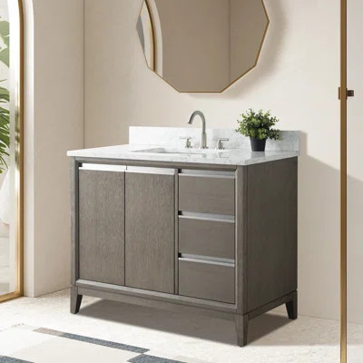 42 Single Bathroom Vanity with Top | Wayfair North America