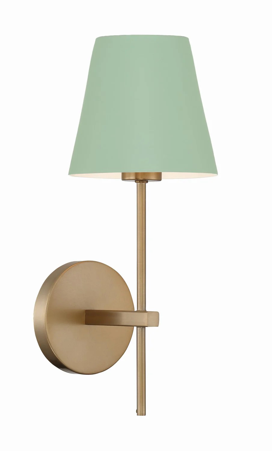 Xavier One Light Wall Sconce Vibrant Gold | Lighting Design
