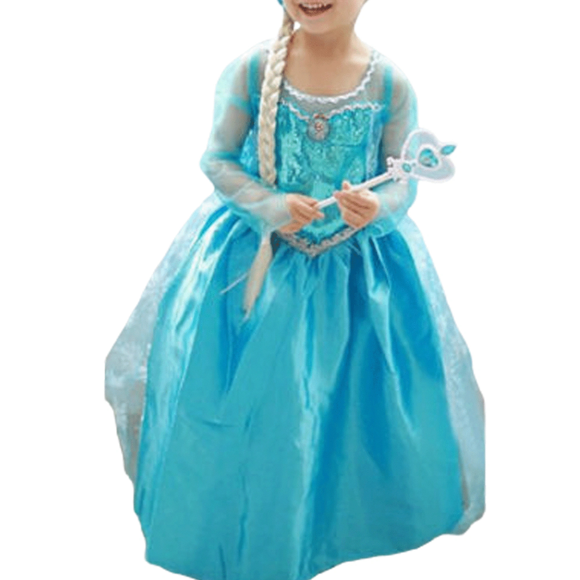Suefunskry Toddler Girl Children Princess Anna Elsa Cosplay Costume Party fancy ball dress | Walmart (US)