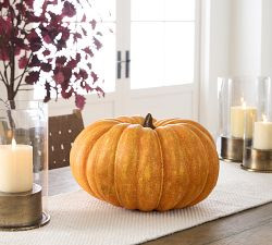 Extra Tall Orange Pumpkin - 12.5" Diam | Pottery Barn (US)