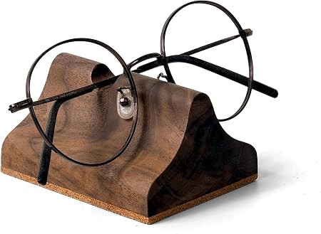 Wooden Glasses Stand, Eyeglass Stand for Desk or Nightstand | Amazon (US)