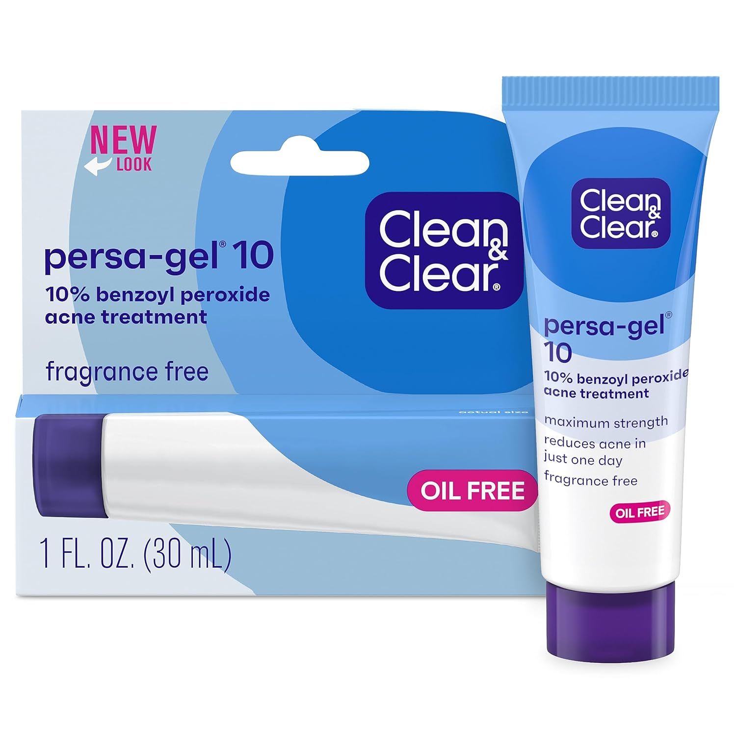 Clean & Clear Persa-Gel 10 Acne Medication Spot Treatment with Maximum Strength 10% Benzoyl Perox... | Amazon (US)