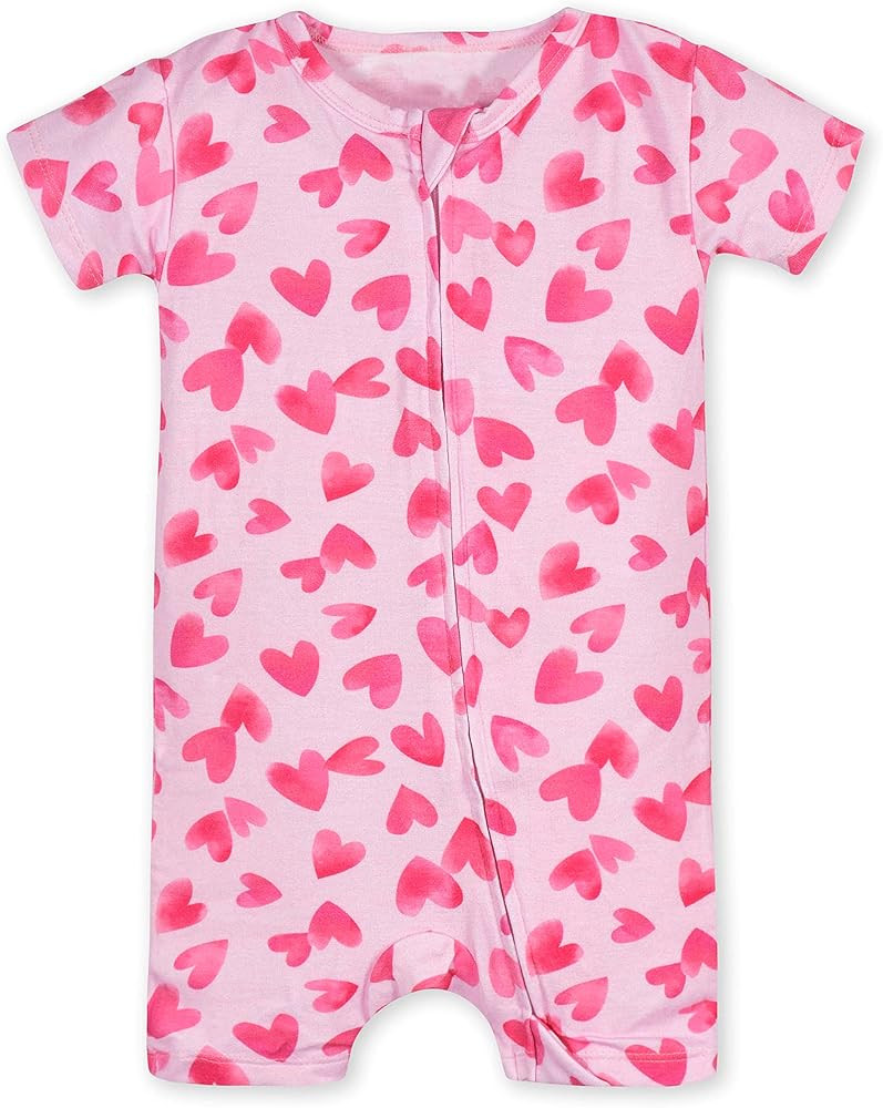 Gerber Unisex Baby Buttery-Soft Short Sleeve Romper With Viscose Made With Eucalyptus | Amazon (US)