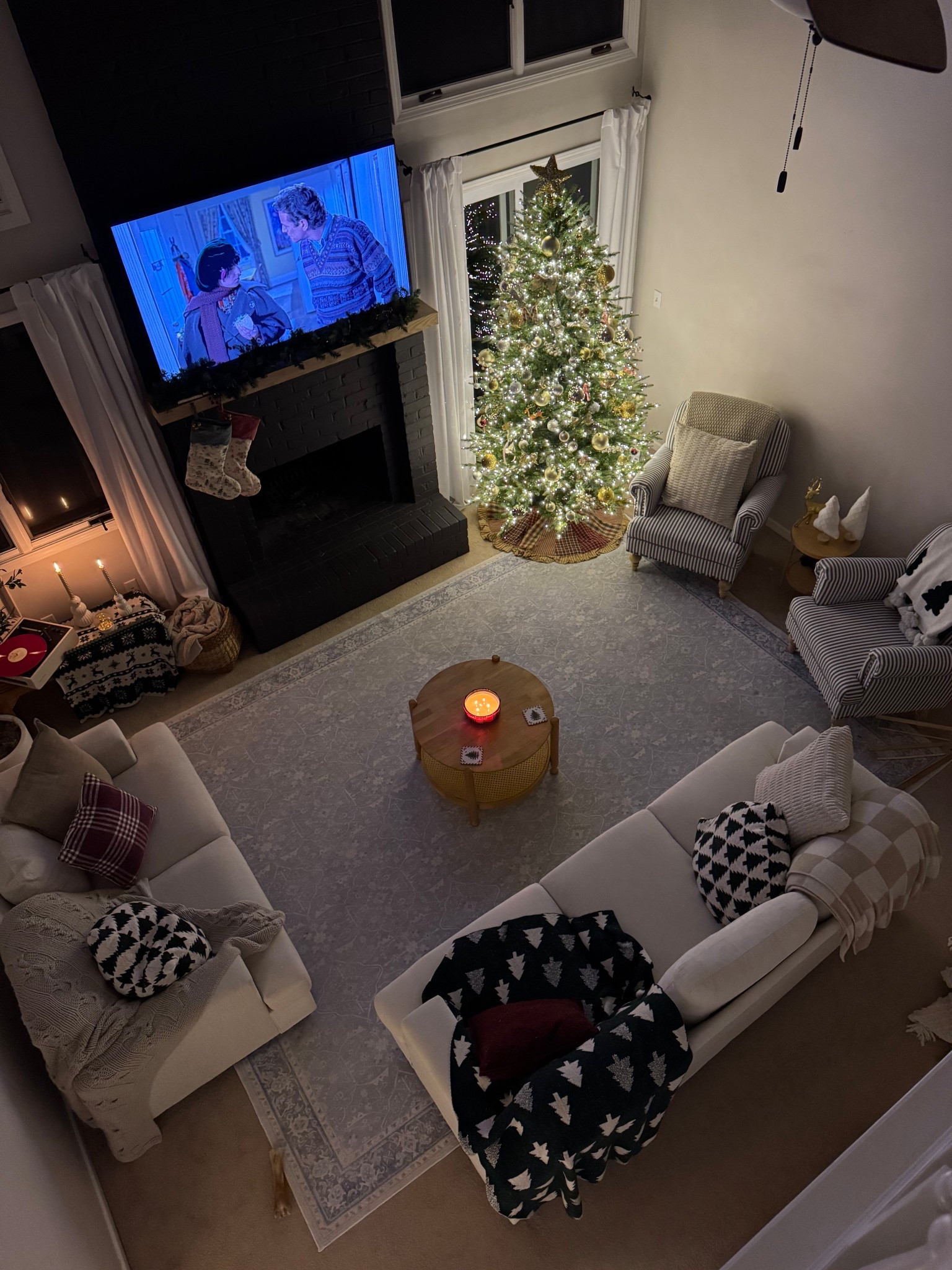 Cozy living room Christmas decor 

#LTKHoliday #LTKSeasonal #LTKHome