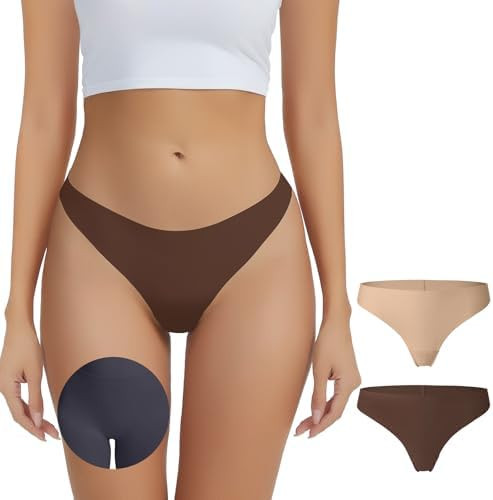Seamless Camel Toe Underwear for Women No VPL Cameltoe Thongs with Concealer Comfy Invisible Work... | Amazon (US)