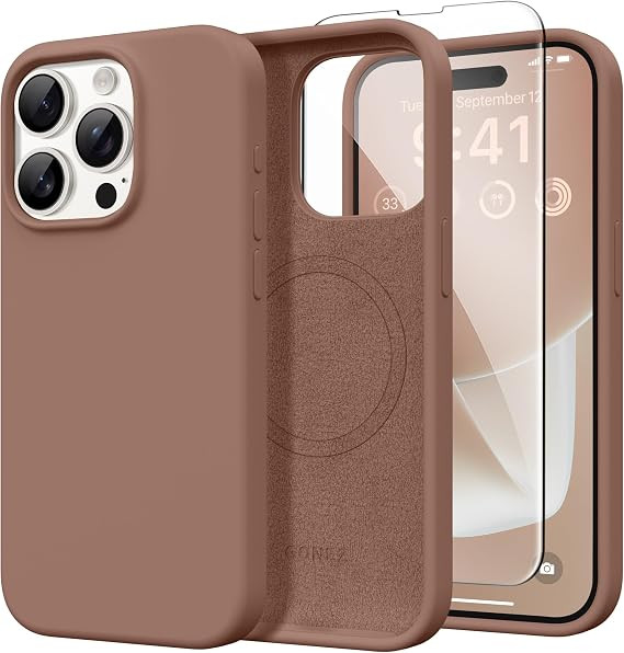 GONEZ Magnetic for iPhone 15 Pro Max Case, [Compatible with MagSafe] Anti-Scratch Microfiber Lini... | Amazon (US)