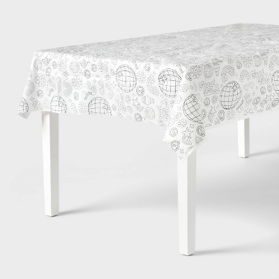Retro Disco Icon Color Your Own Personalizable Table Cover - Spritz™ | Target